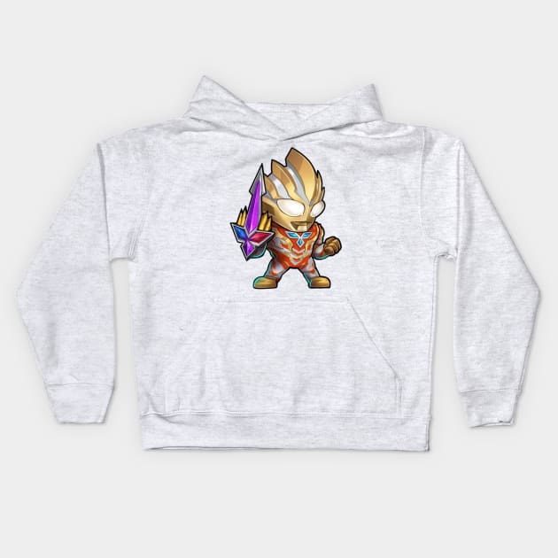 Ultraman Trigger Kids Hoodie by mprokolo corgi